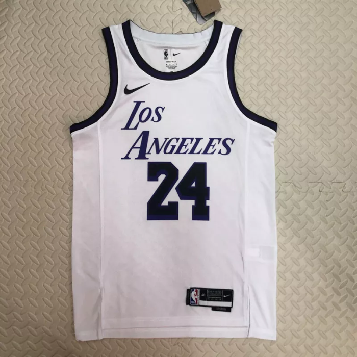 22-23 LAKERS BRYANT #24 White City Edition Top Quality Hot Pressing NBA Jersey