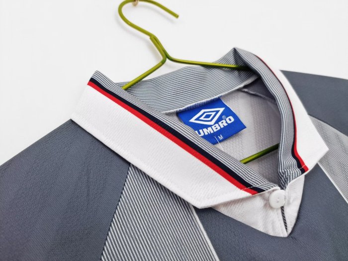 1996 England Retro Long sleeves Soccer Jersey