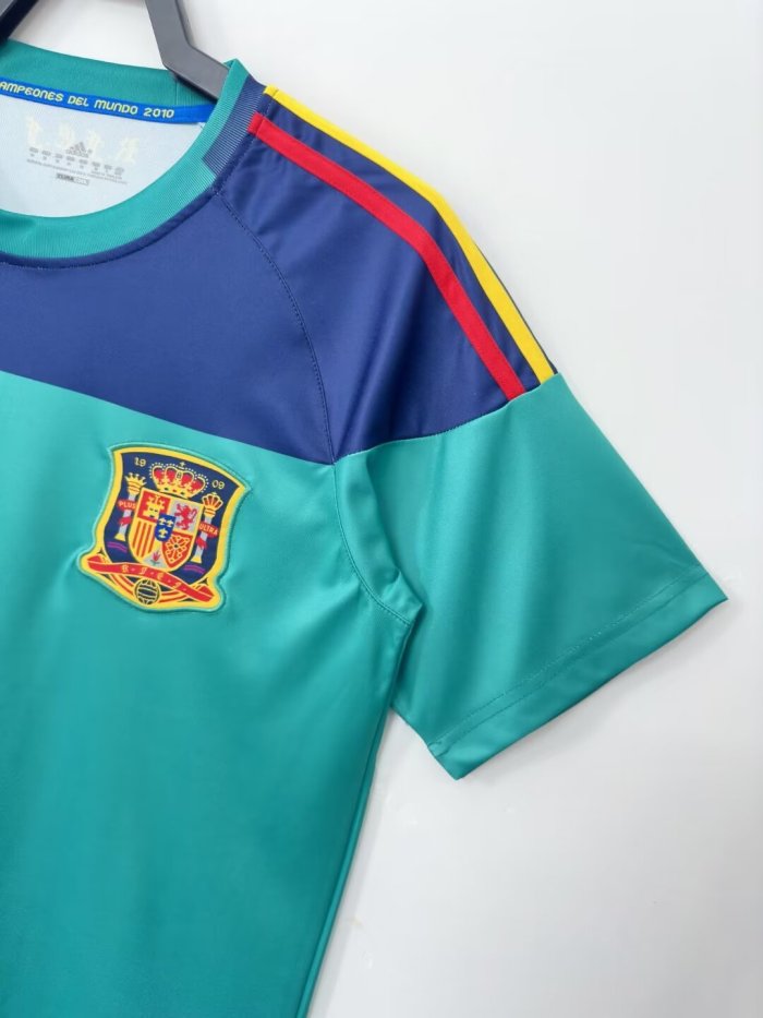 2010 Spain Goalkeeper Retro Soccer Jersey