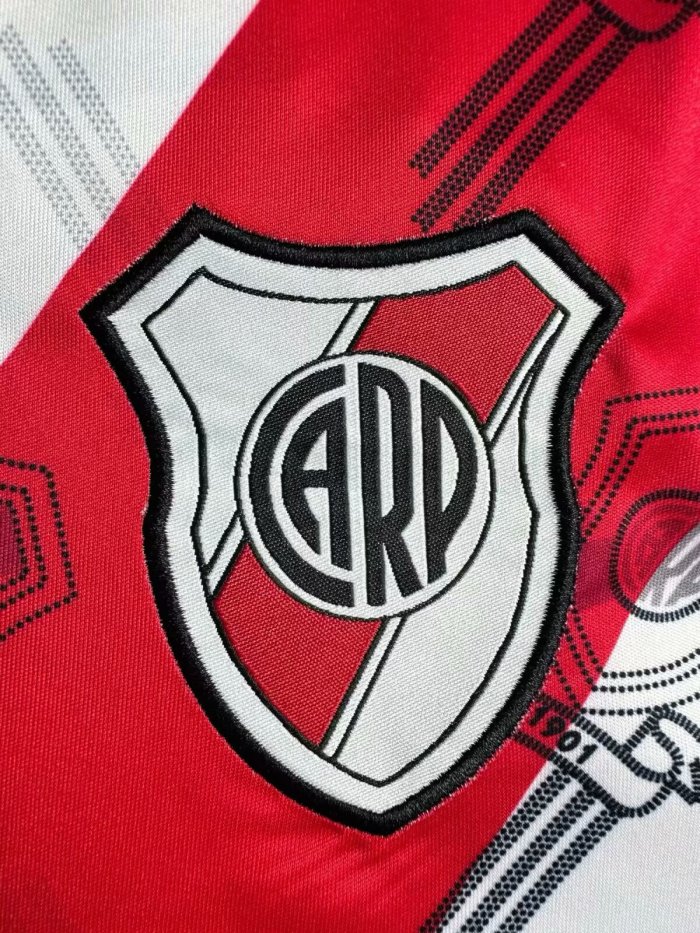 1996-1997 River Plate Home Retro Soccer Jersey