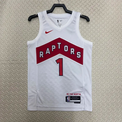 22-23 Raptors McGRADY #1 White Top Quality Hot Pressing NBA Jersey