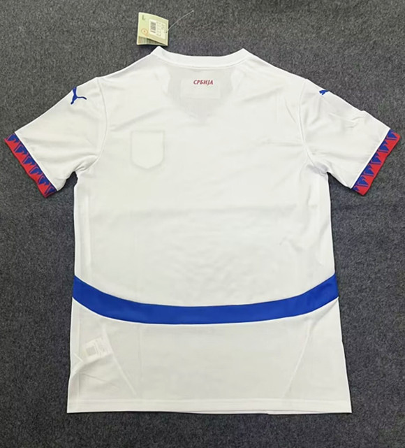 2024 Serbia European Cup Away Fans Version Soccer Jersey