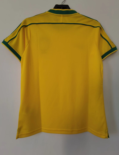 1998 Brazil Home Retro Soccer Jersey*耐克标无蓝边