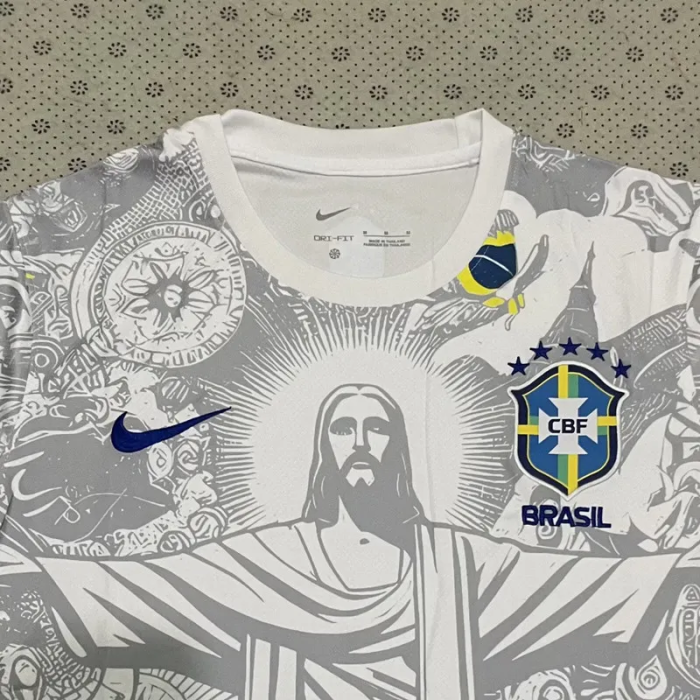 25-26 Brazil White Special Edition Fans Soccer Jersey