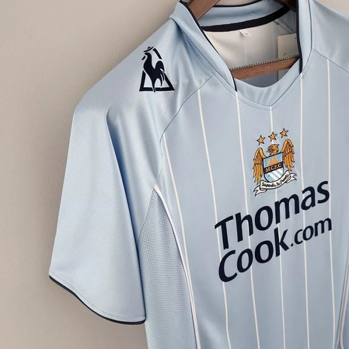 2007-2008 Man City Home Retro Soccer Jersey