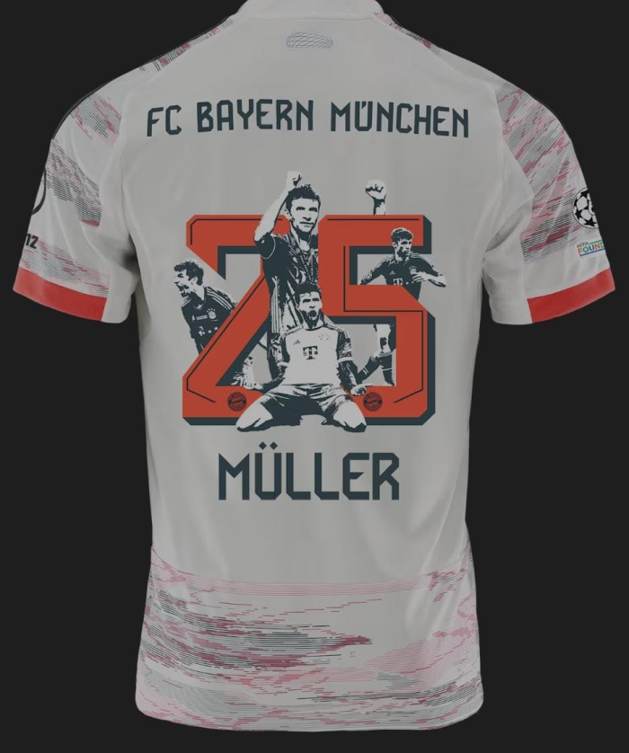 25-26 Bayern Away Kids Soccer Jersey