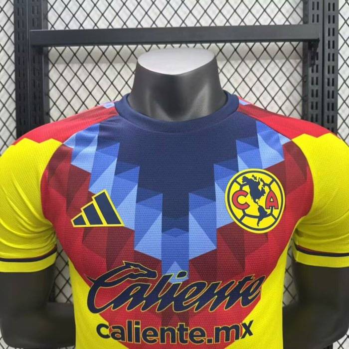 25-26 Club America Yellow Special Edition Player Version Soccer Jersey