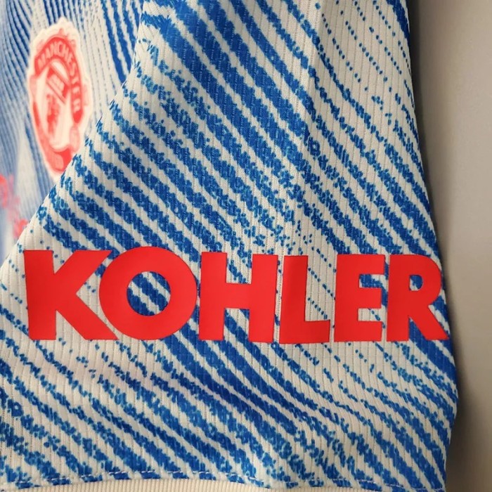 21-22 Man Utd 1:1 Away Fans Soccer Jersey