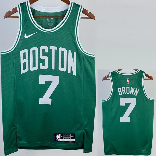 22-23 CELTICS BROWN #7 Green Top Quality Hot Pressing NBA Jersey