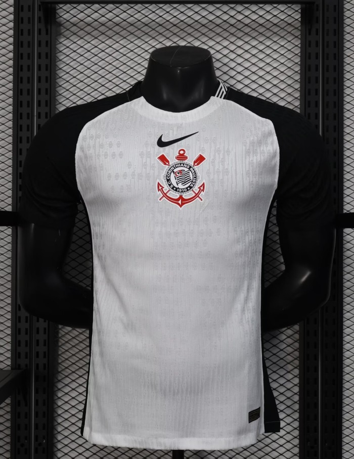 25-26 Corinthians Home Player Version Soccer Jersey