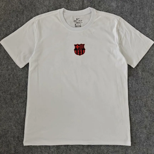 25-26 BAR White High Quality Casual T-Shirt #圆领红标