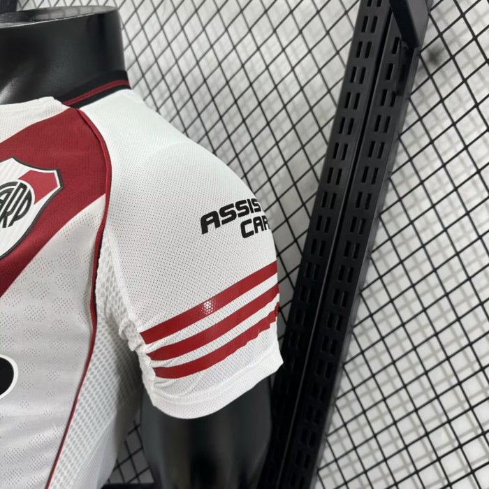 25-26 River Plate Home Player Version Soccer Jersey*带广告