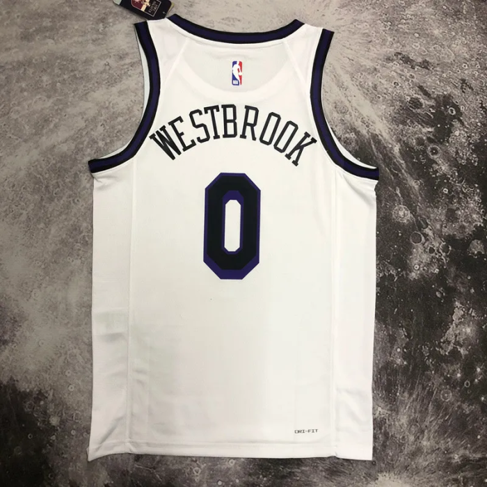22-23 LAKERS WESTBROOK #0 White City Edition Top Quality Hot Pressing NBA Jersey