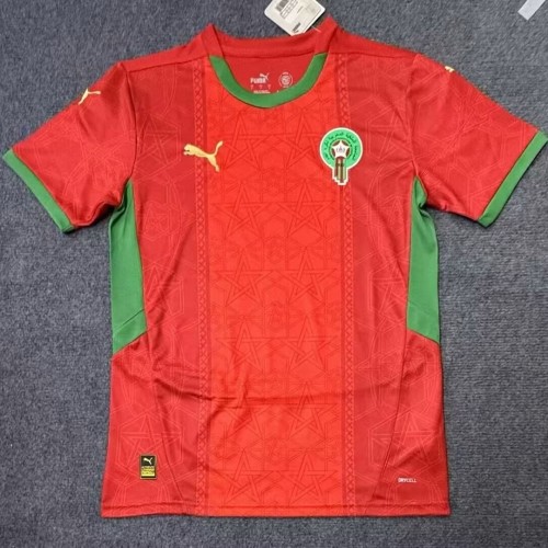 25-26 Morocco Home Fans Soccer Jersey