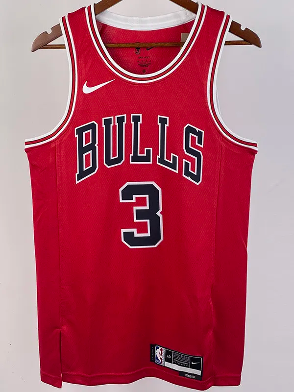 22-23 BULLS WADE #3 Red Top Quality Hot Pressing NBA Jersey