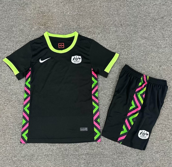 25-26 Australia Away Kids Soccer Jersey