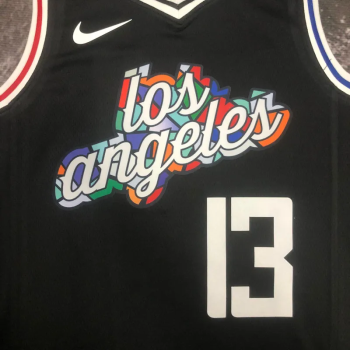 22-23 Clippers GEORGE #13 Black City Edition Top Quality Hot Pressing NBA Jersey
