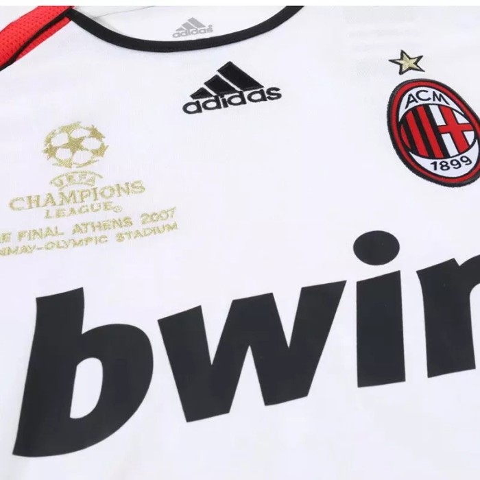 2006-2007 ACM Away White Retro Soccer Jersey(带决赛字)