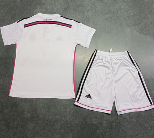 2014-2015 RMA Home Retro Kids Soccer Jersey