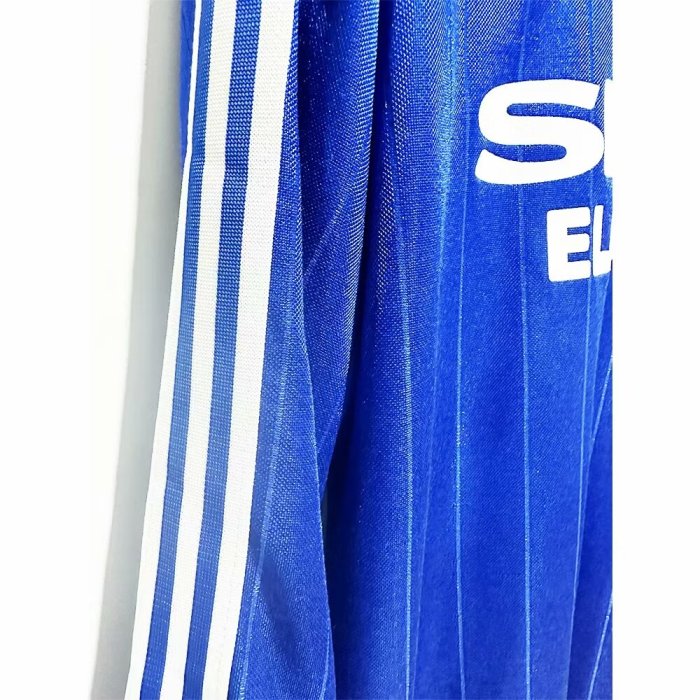 1982-1983 Man Utd Away Long Sleeve Retro Soccer Jersey