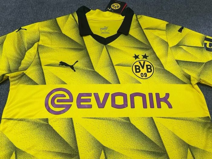 23-24 Dortmund Third Fans UCL Version(Have DORTMUND) Fans Soccer Jersey