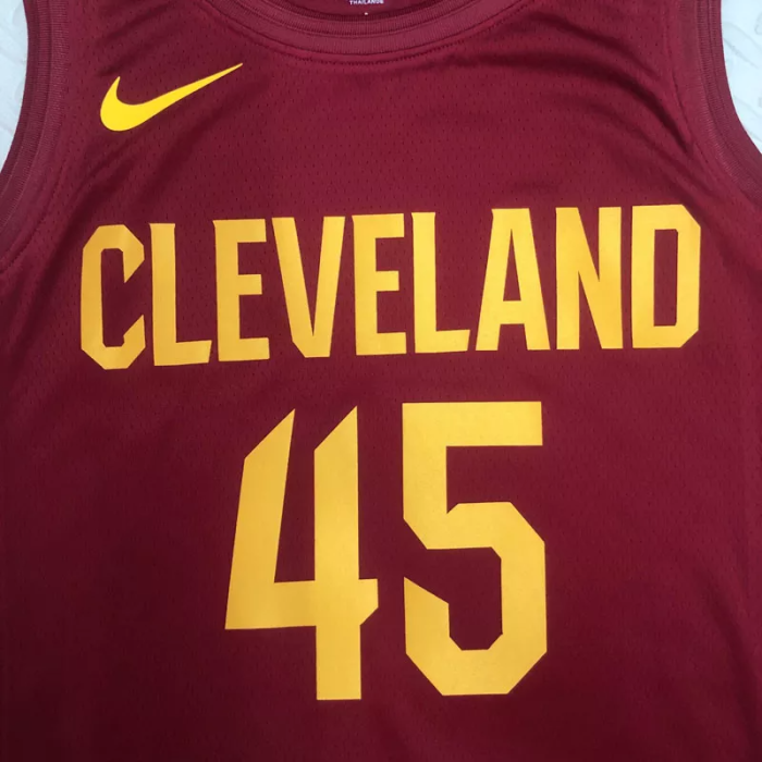 22-23 Cleveland Cavaliers MITCHELL #45 Red Top Quality Hot Pressing NBA Jersey