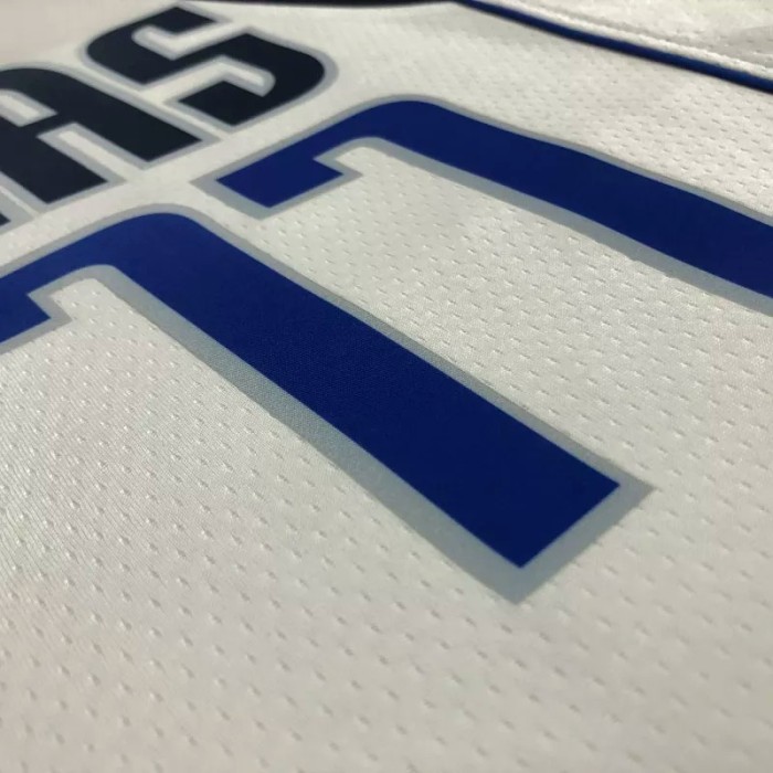 21-22 Dallas DONCIC #77 White 75th Anniversary Top Quality Hot Pressing NBA Jersey