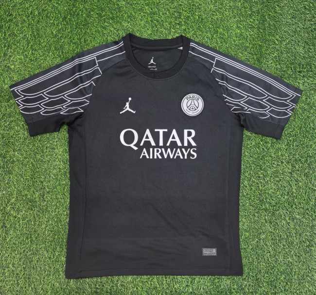 24-25 PSG Black Goalkeeper Fans Soccer Jersey