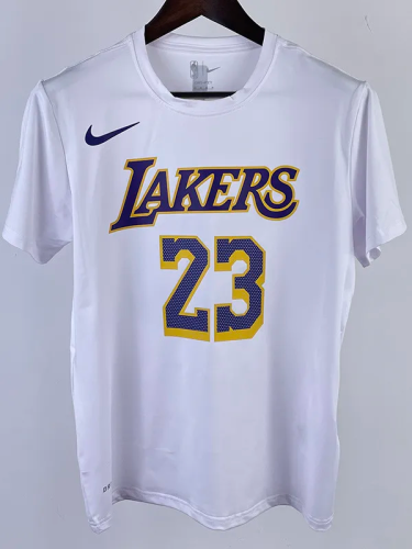 2023 LAKERS JAMES #23 White Quick drying T-shirt