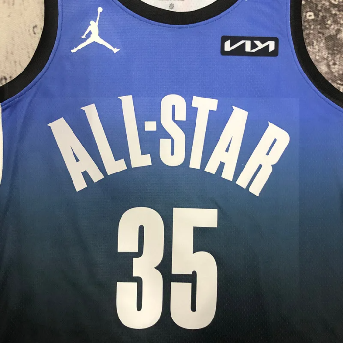 2023 ALL STAR DURANT #35 Blue Top Quality Hot Pressing NBA Jersey