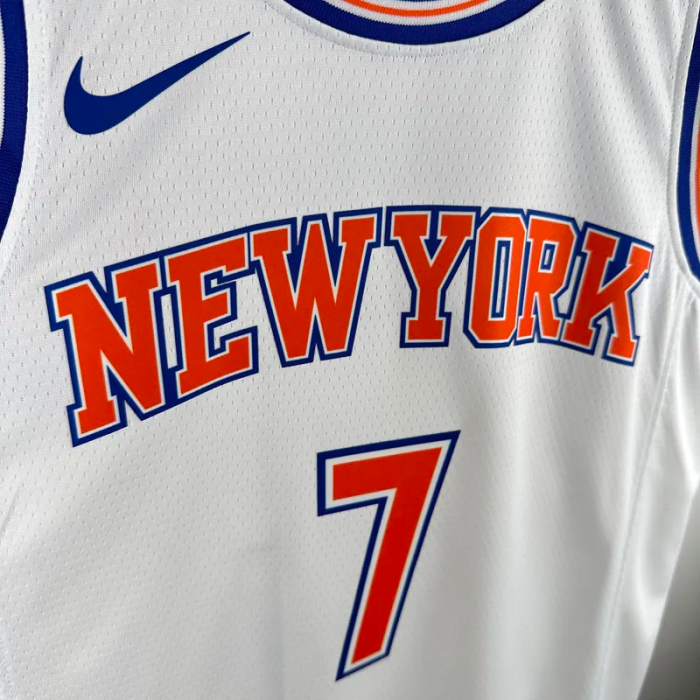 2018-19 KNICKS ANTHONY #7 White Top Quality Hot Pressing NBA Jersey