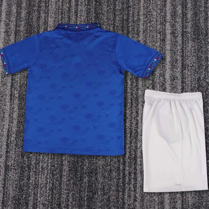 1994 Italy Home Retro Kids Soccer Jersey