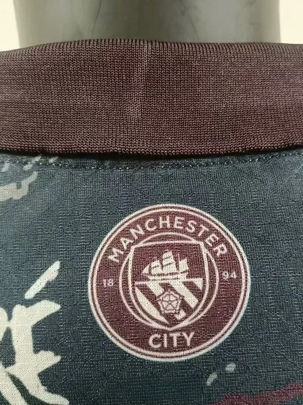 25-26 Man City Grey Red Limited Edition Player Version Soccer Jersey