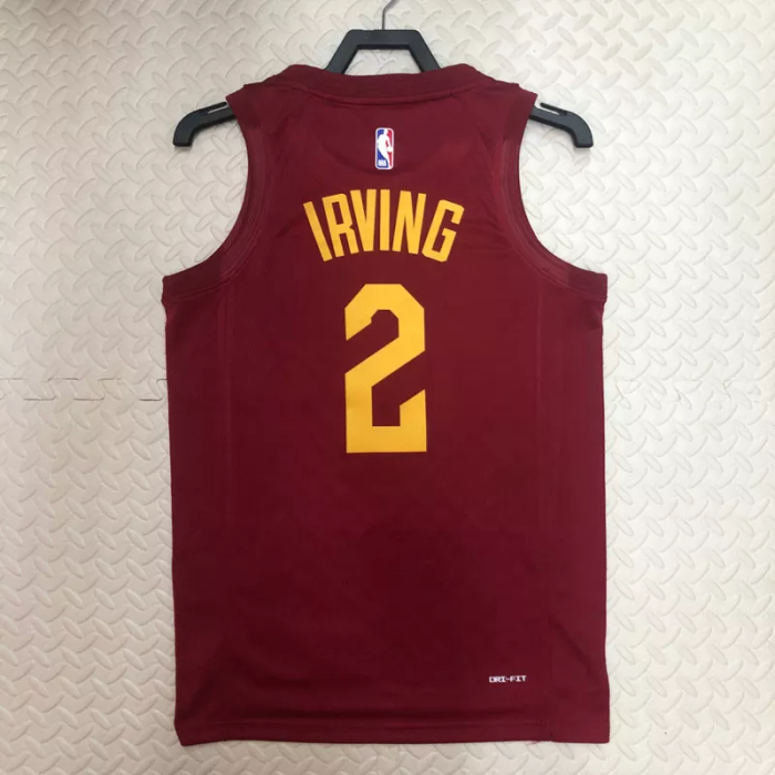 22-23 Cleveland Cavaliers IRVING #2 Red Top Quality Hot Pressing NBA Jersey