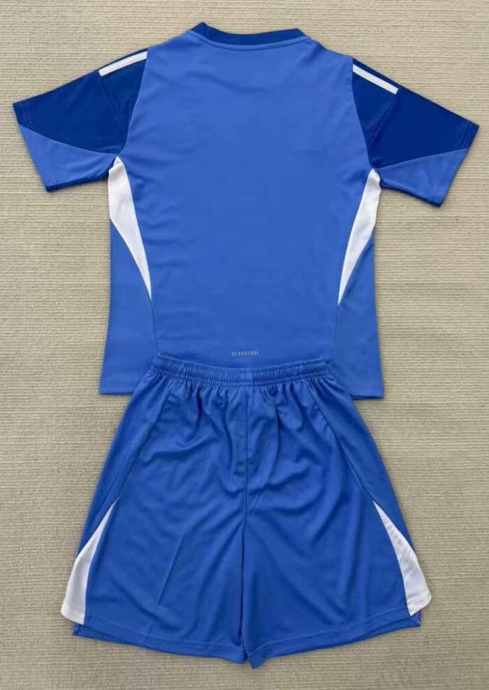 25-26 RMA Blue GoalKeeper Kids Soccer Jersey