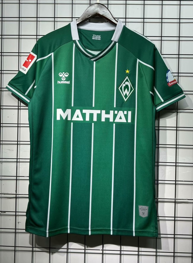 25-26 Werder Bremen Home Fans Soccer Jersey