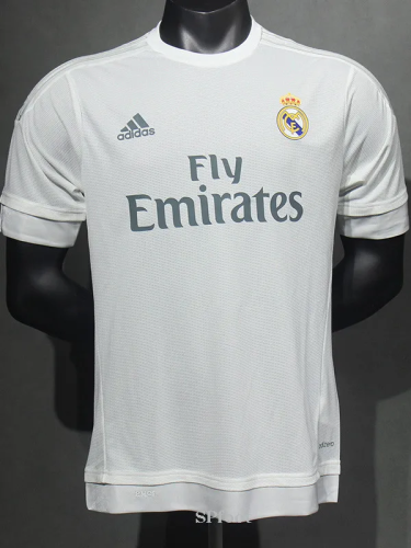 2015-2016 RMA Home Player Version Retro Soccer Jersey