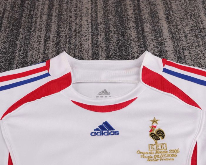 2006 France Away Retro Kids Soccer Jersey