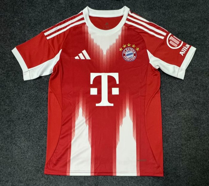 25-26 Bayern Home Muller #25 Print Picture Number Fans Soccer Jersey*球迷