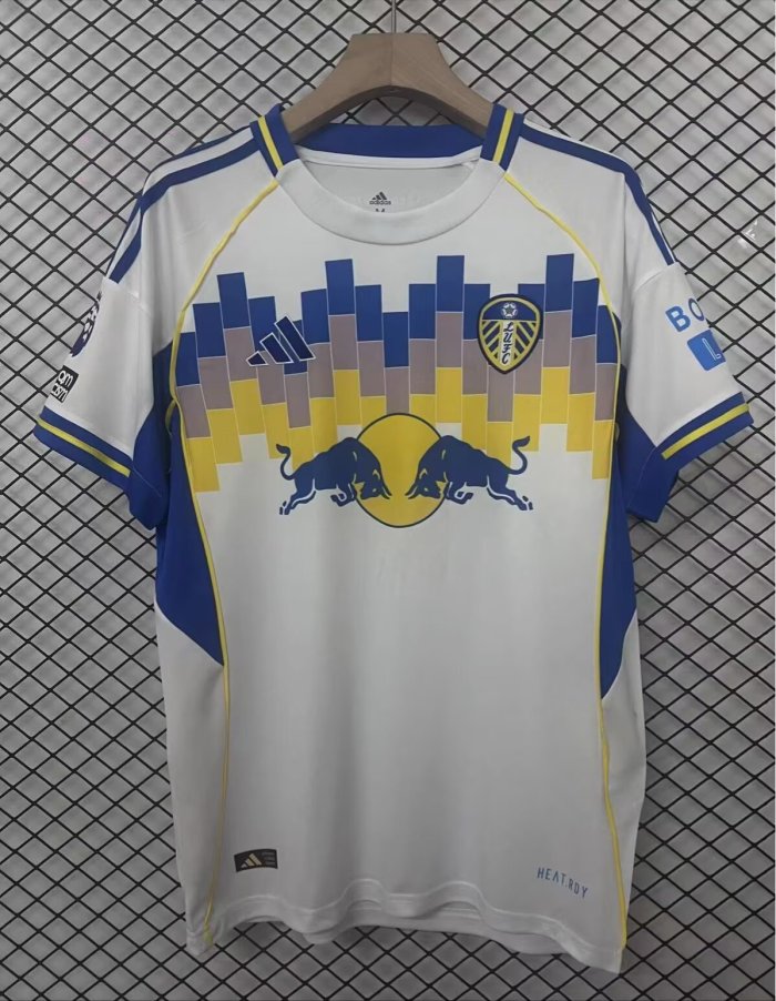 25-26 Leeds United Home Fans Soccer Jersey