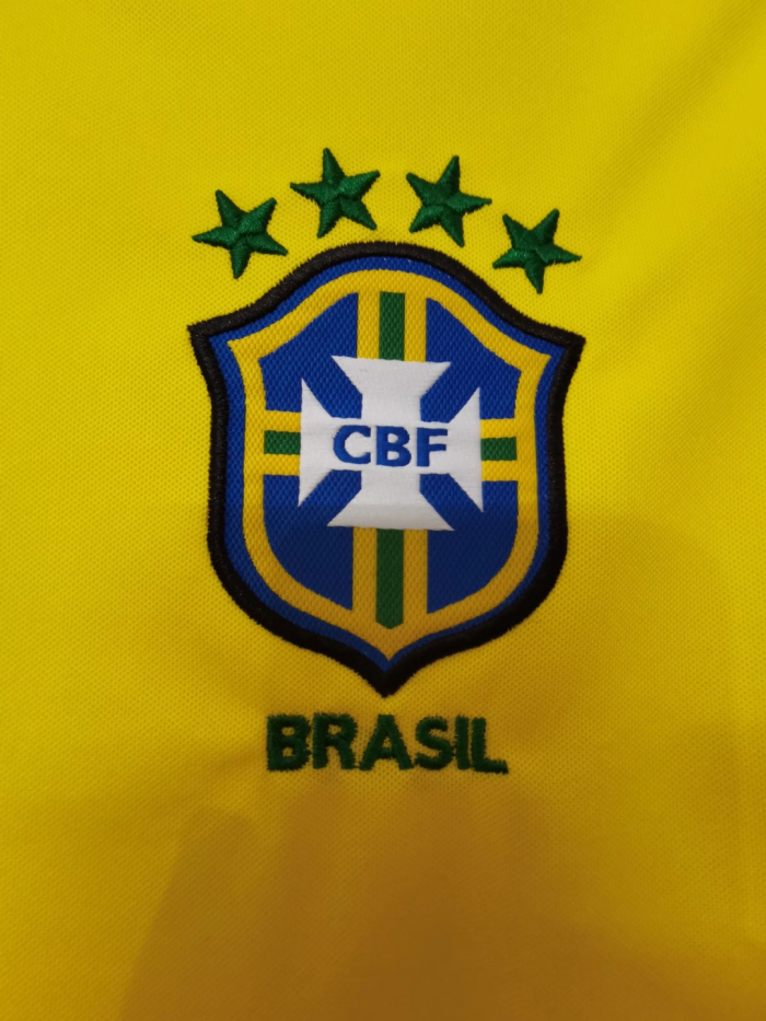 1998 Brazil Home Retro Soccer Jersey*耐克标无蓝边