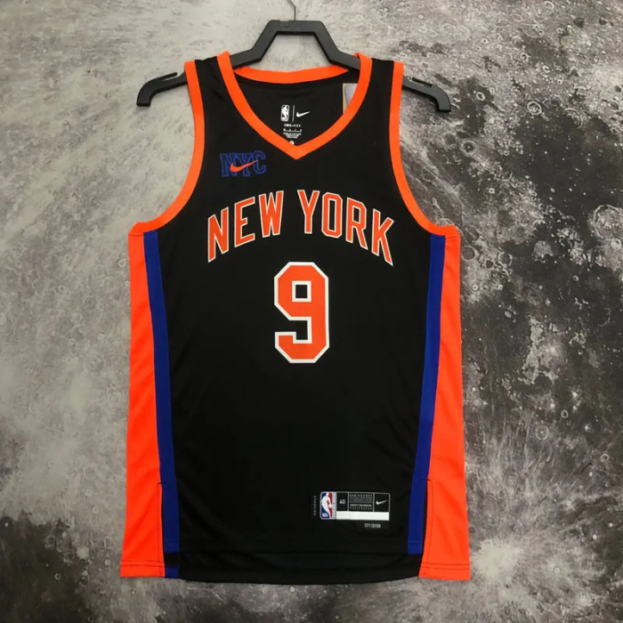 22-23 KNICKS BARRETT #9 Black City Edition Top Quality Hot Pressing NBA Jersey