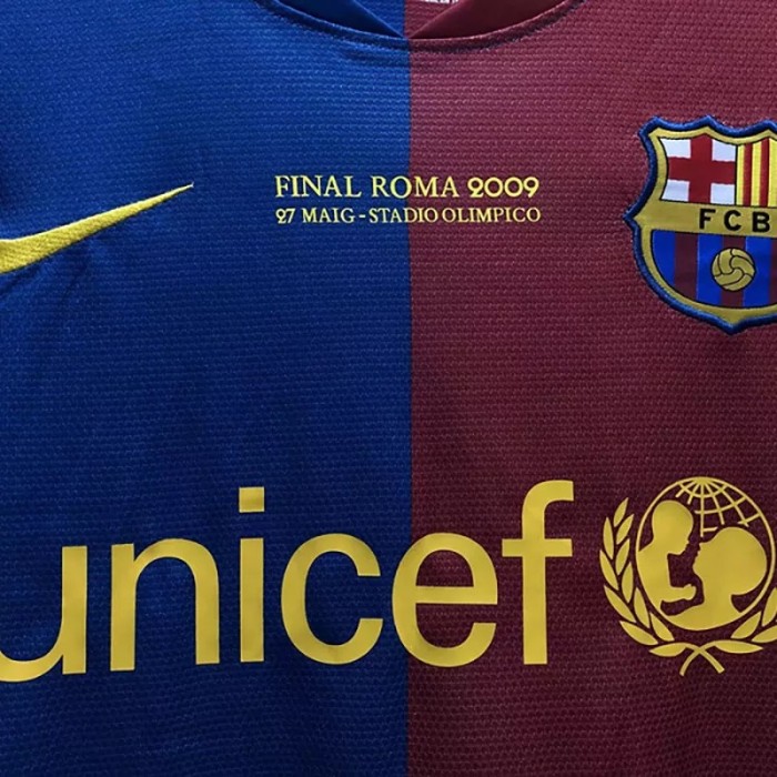 2008-2009 BAR Home Retro Long Sleeve Soccer Jersey (UCL版有决赛字)