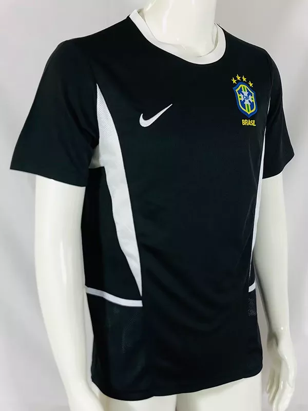2002 Brazil GoalKeeper Retro Soccer Jersey