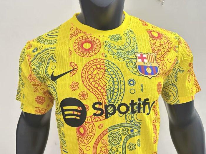 25-26 BAR Yellow Special Edition Player Version Training Shirts