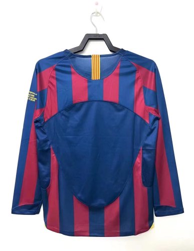 2005-2006 BAR Home UCL Retro Long Sleeve Soccer Jersey
