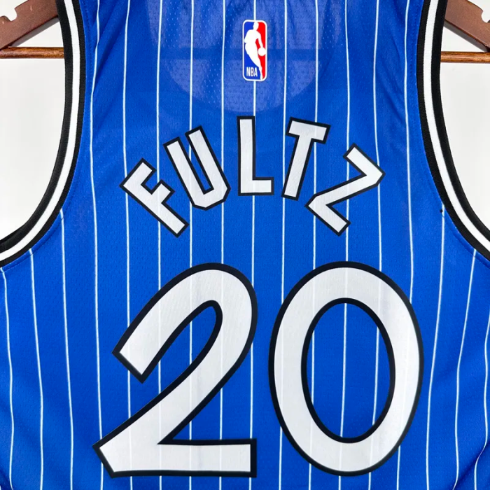 2018-2019 Magic FULTZ #20 Blue Retro Top Quality Hot Pressing NBA Jersey