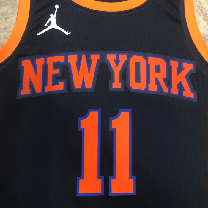 22-23 KNICKS BRUNSON #11 Black Top Quality Hot Pressing NBA Jersey (Trapeze Edition)