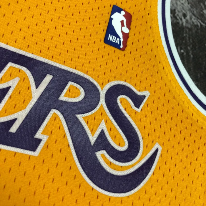 1997 LAKERS O’NEAL #34 Yellow Retro Top Quality Hot Pressing NBA Jersey