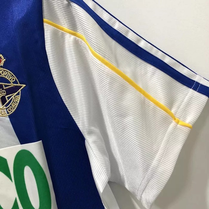 1999-2000 La Coruna Home Retro Soccer Jersey